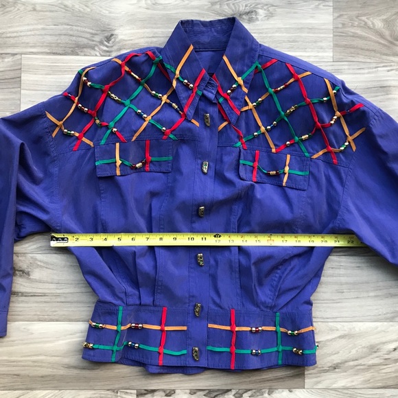 Vintage IIF 1980’s Embellished Oversized Jacket - Picture 7 of 9